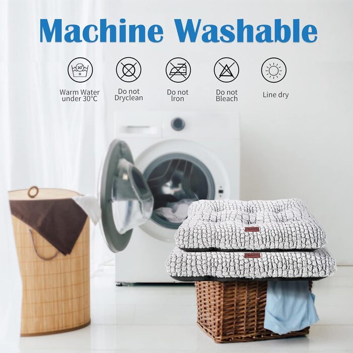 М'яке ліжко для собак ULIGOTA, килимок для котів, машинного прання, неслизьке, розмір XL (107 x 71 x 10 см)