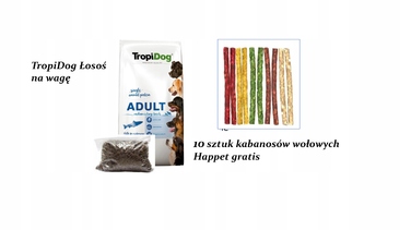 Сухий корм для собак TropiDog Premium Adult Лосось із рисом, 12 кг