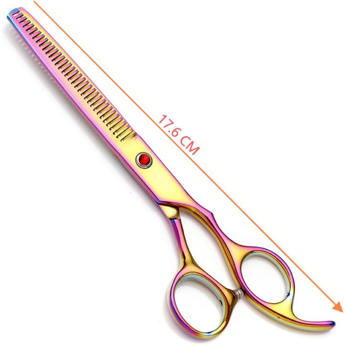 Професійний набір ножиць для собак 7.0 дюймів: набір ножиць для грумінгу, вирівнювальна ножиця, ножиці для грумінгу домашніх тварин, ножиці для стрижки собак з нержавіючої сталі 440C