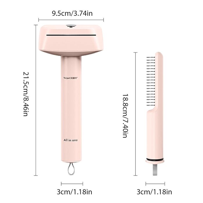 Гребінець для видалення шерсті Tierhaarentfernungskamm: багатофункціональний гребінець для котів та собак, для догляду за довгою шерстю