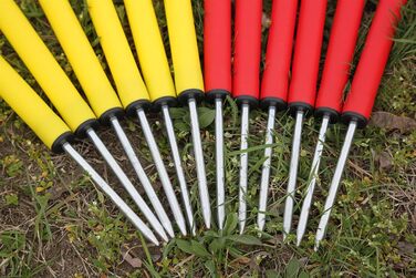 Набір для тренувань Wuzzmann Agility - Слайт-конуси (12 шт), червоно-жовтий