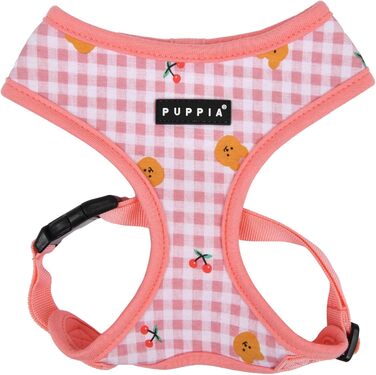 Шлейка для собак Puppia Baba, індійський рожевий, розмір Large - без нудоти та тяги, регульована