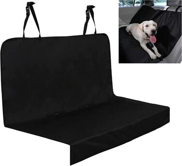 Авточохол на сидіння для тварин Lupex, універсальний, 2в1, 137x125 см, для авто та SUV, захист від бруду та подряпин, Оксфорд, чорний, водонепроникний