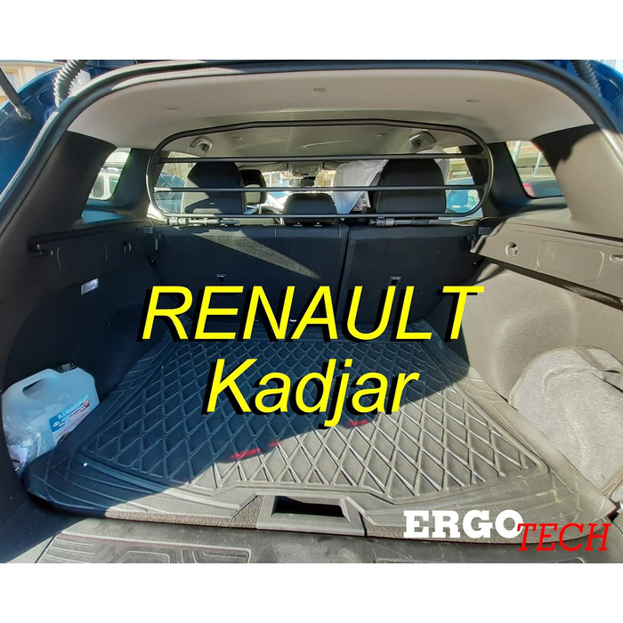 Сітка-перегородка ERGOTECH для Renault Kadjar (RDA65HBG-S) - захист для собак та багажу
