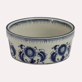 Набір мисок для корму та води для собак та котів SYNWISH, 14.7 x 18.3 x 6.1 см, блакитний та білий