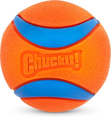 Chuckit! Ultra Ball – іграшковий м'яч для собак, міцний гумовий, високий відскок, плаваючий, сумісний з пусковим пристроєм, 3 шт, розмір M