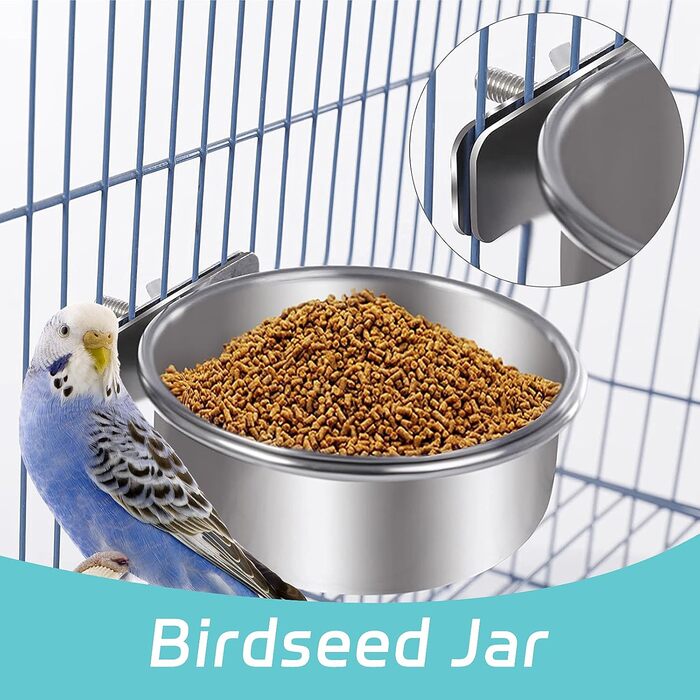 Годівниця та миска для гризунів та птахів Vogelkäfig-Futterstation, 2 шт.