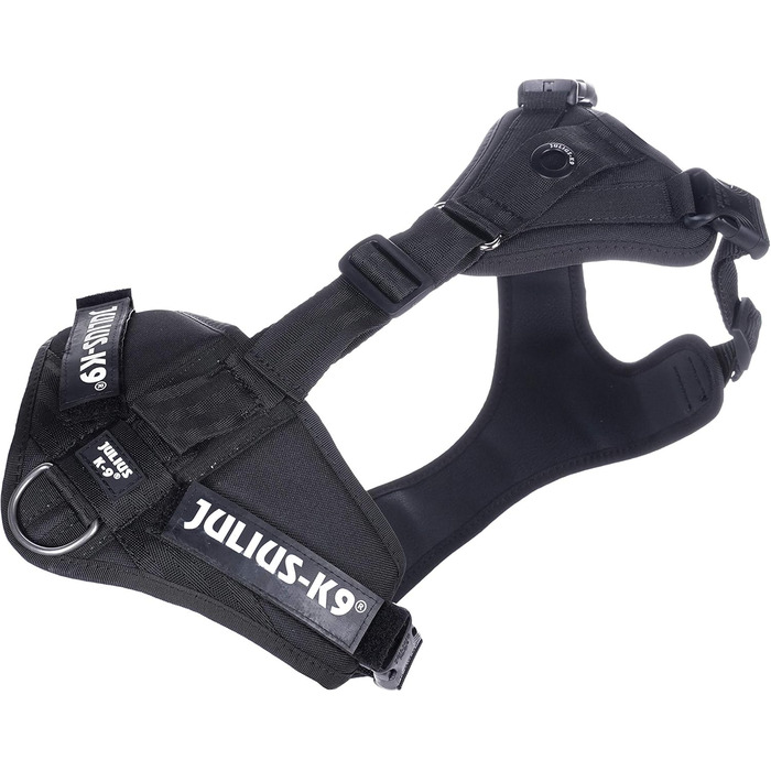 Шлея Julius-K9 для мантрілінгу та прогулянок, розмір L-XL, чорна