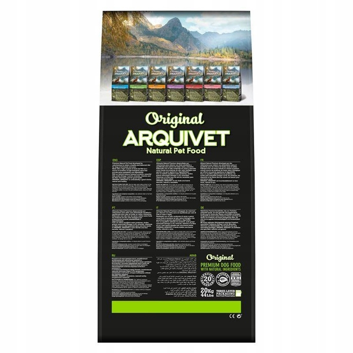 Сухий корм для собак Arquivet Original з лососем та рисом, 20 кг