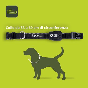 Нашийник для собак Кіппі EVO, світловідбиваючий, для маленьких порід, м'який та зручний, розмір L
