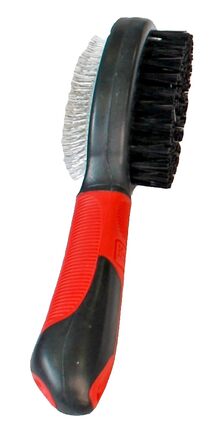 Професійна щітка Karlie Professional 2 в 1 для вичісування та розплутування шерсті, 22.5 x 6.5 см, червоно-чорна