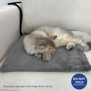 Електричний килимок для кота та собаки NICREW 40x45 см, з захисним кабелем, бежевий, 30 Вт (постійна температура)