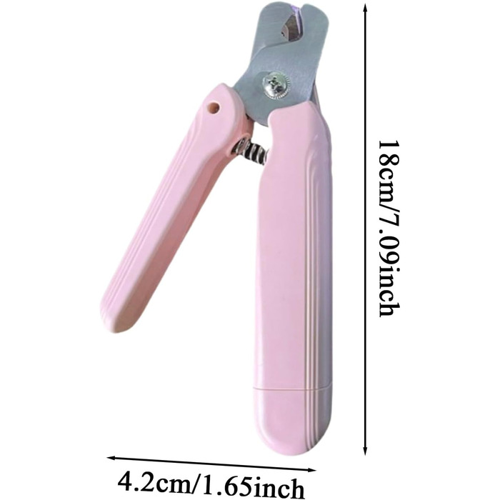 Електричний триммер для обрізки кігтів собак та котів 2-в-1 з LED-підсвічуванням та захисним насадком, ергономічний дизайн, для собак та котів будь-якого розміру