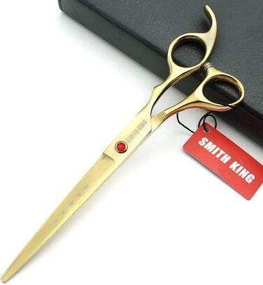 Smith King Набір ножиць для грумінгу собак 7.0 дюймів, прямі, філірувальні, вигнуті, 4 шт