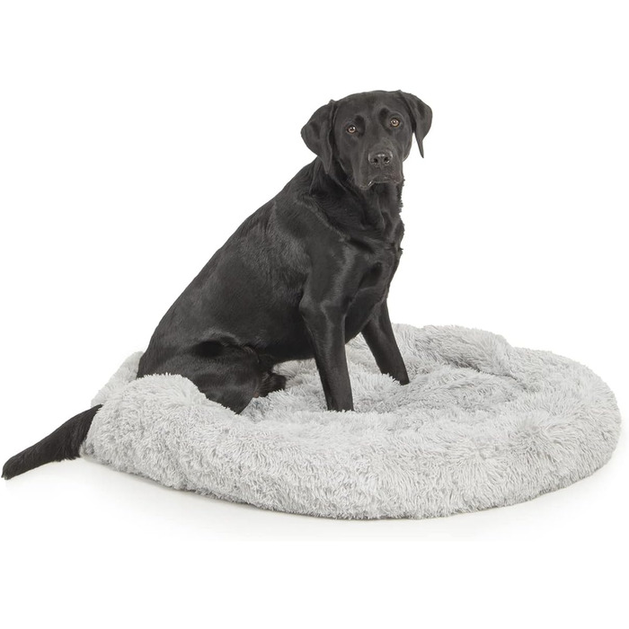 Wallace & Jones | Крісло-лежанка для собак Sarnia - L, сірий | Лежанка для собак, м'яке ліжко | 100 x 100 x 25 см