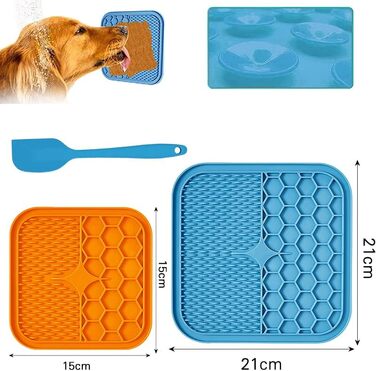 Силіконова килимок для лизання для собак та котів, Slow Feeder, для тренувань, грумінгу, злиття тривоги