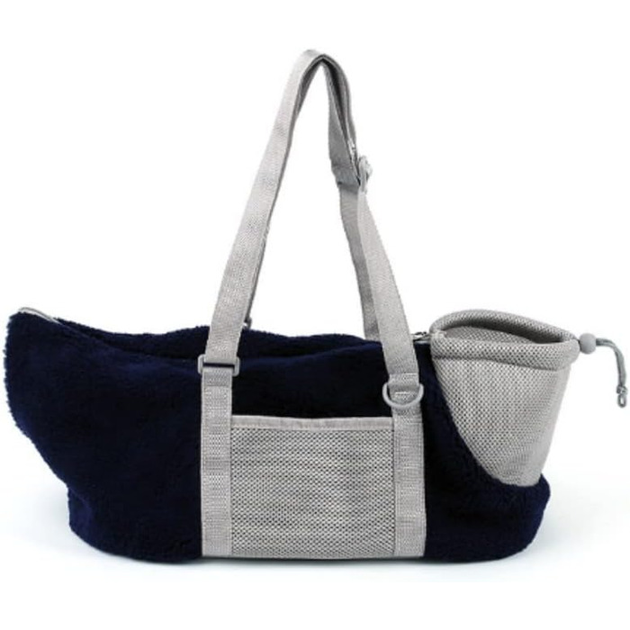 Транспортна сумка для собак та котів - велика, зручна, дихаюча, з ременем безпеки (Блакитна)