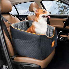 Автокрісло для маленьких собак з Memory Foam до 15,9 кг, підвищене, безпечне, знімний та праний чохол