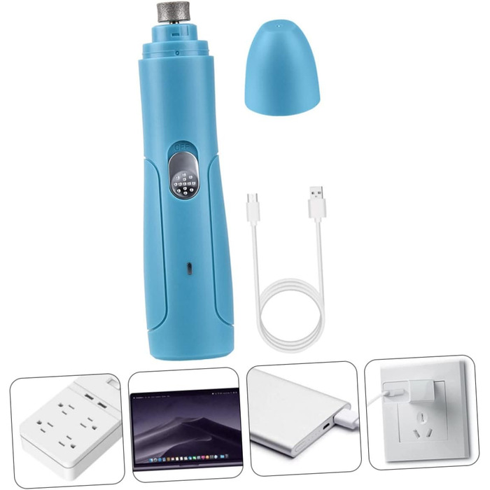 Електричний триммер для нігтів Milisten для собак та котів - тиха робота, регулювання швидкості, ергономічний дизайн