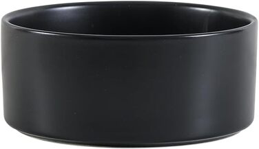 Керамічна миска для собак, миска для корму для собак, неслизька миска для маленьких та середніх собак, миска для води для великих котів, керамічна миска для корму та води, 15 см, 320 г / 720 мл, білий, 15,5 см Ø / 0.72 л (глибока)