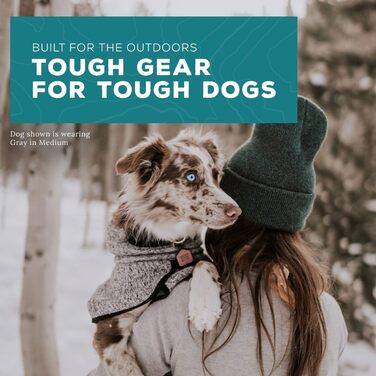 Wilderdog флісова куртка для собак з неопреновою шийною пов'язкою, розмір M, оливкова