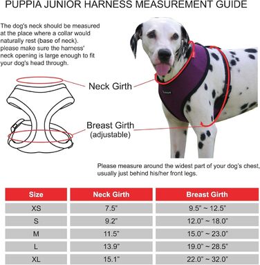 Шлея Puppia Junior для малих собак, легка і м’яка, анти-нагрив, розмір M, рожевий