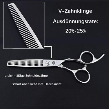Професійна фризьорська ножиці Dream Reach 6 дюймів з японської сталі 440C, ручної роботи, для точного зрізу волосся дам та чоловіків. Ідеальний подарунок.