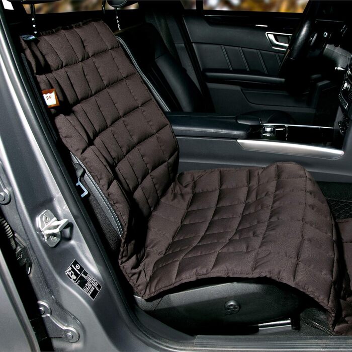 Автокрісло Doctor Bark для пасажирського сидіння - захисна накидка преміум-якості, підходить для всіх авто/SUV (Коричневий)