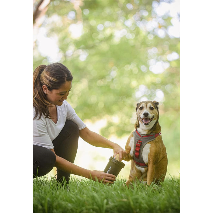 Dexas MudBuster Портативний очищувач лап для собак, середній, світло-білий (чорний, Medium)