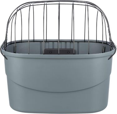 TRIXIE кошик для собак на велосипед передній, до 5 кг, 42×39×30 см, пластик із гратами, швидке кріплення на кермо