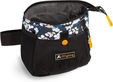 OllyDog Backcountry Tagestasche - Сумка для цуценят OllyDog Backcountry, для тренувань собак, з кишенькою для ласощів та відсіком для відходів, знімний кліпса для пояса (Raven S'25)