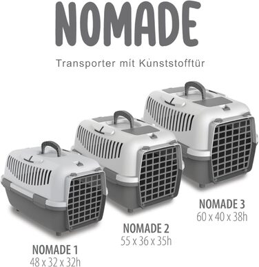 Транспортний бокс для котів та собак Nomade 2 - міцний бокс з поліпропілену, 55 x 36 x 35 см, до 8 кг