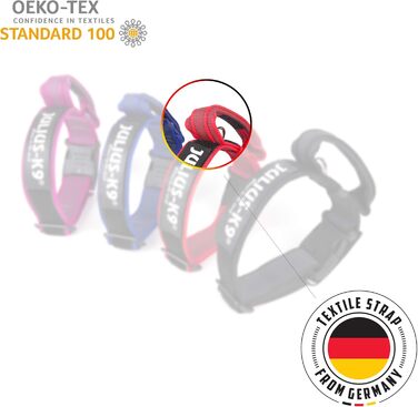 Нашийник Julius K9 200HA-K-2015 серії Color & Gray, чорно-сірий, регульований, 50 мм, 49-70 см (без ручки)