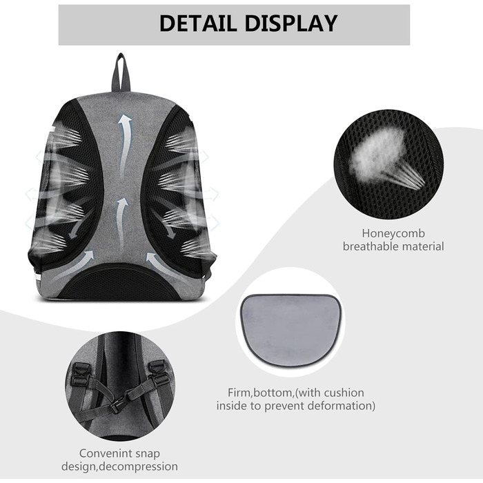 PETCUTE Рюкзак для собак та котів - переноска для маленьких тварин, сірий, для подорожей, кемпінгу та прогулянок