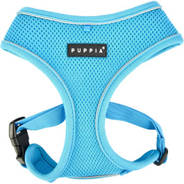 М'яка шлейка для собак Soft Harness Pro, розмір M, небесно-блакитна