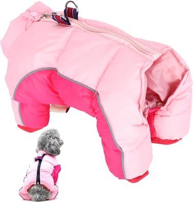 Зимовий теплий накидка для собак, легкий, вітронепроникний, костюм від снігу, одяг для собак на холодну погоду, для малих та середніх собак