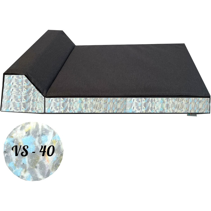 FORTISLINE Лежанка для собак, килимок для собак Everest, надміцний, водонепроникний (120x80x9 см, сірий)