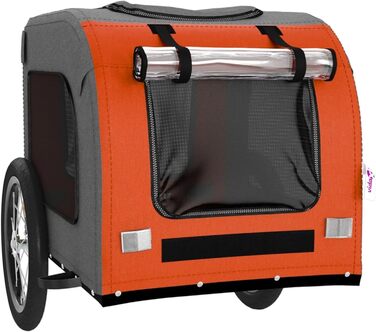 Собачий амулет Oxford з міцним металевим каркасом та PVC-дах, вантажопідйомність до 45 кг - Оранжевий/Сірий Model93830