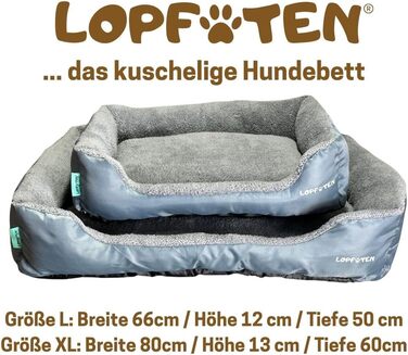 Крісло-ліжко для собак, м'яке, нековзне, знімний та пральний чохол, пухнасте (XL)