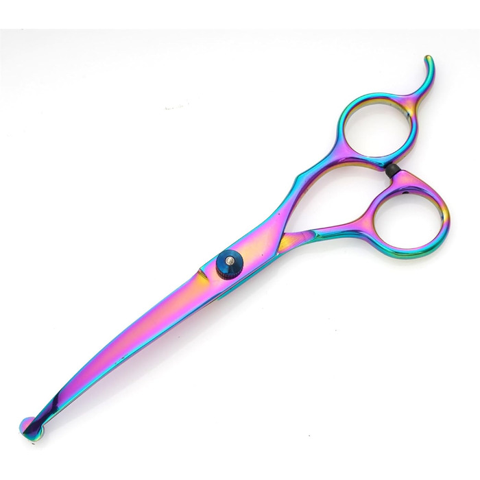 Професійна 5-в-1 шерстьрізачка для собак, 4CR з круглою безпечною насадкою, пряма, філірувальна та вигнута ножиці, гребінець з нержавіючої сталі