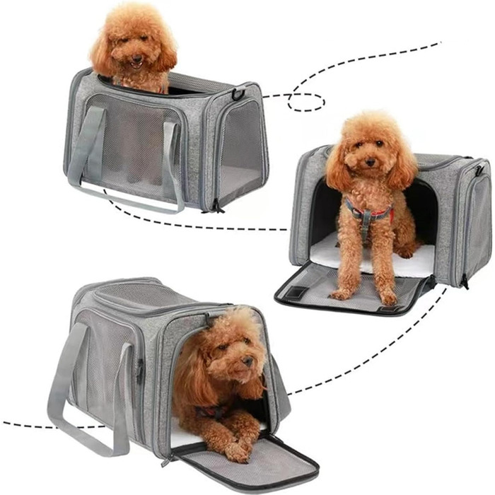 Складана переноска для собак та котів Haustierbox | Зручна та безпечна переноска для тварин