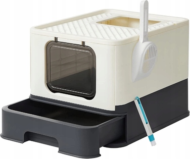 Закритий лоток-туалет для котів Feandrea від Songimcs, 54,3 см x 42,5 см x 37,8 см