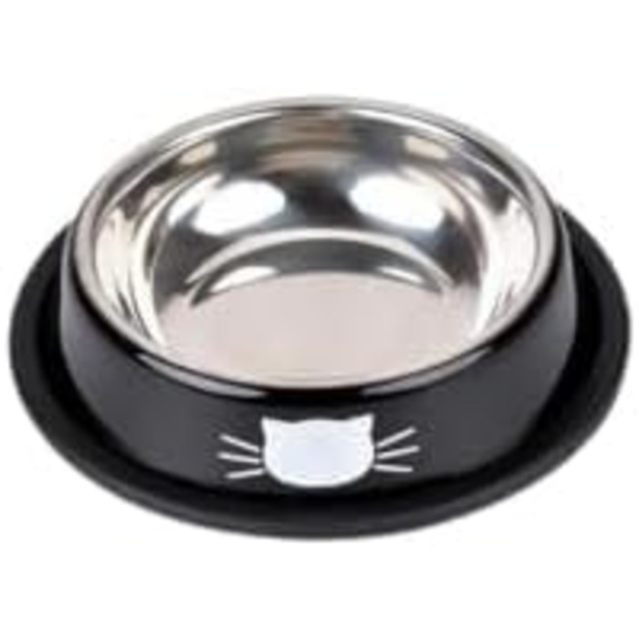 Набори мисок для котів PawPourri: неслизькі, з нержавіючої сталі, 2 шт. (230 мл)