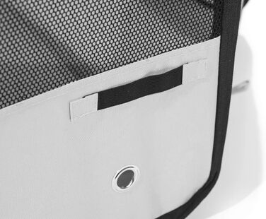 Портативний вольєр для тварин Pawer, 114x61 см, 8 панелей, оранжево-сірий, з можливістю персоналізації, 600D Oxford, для котів/собак/цуценят