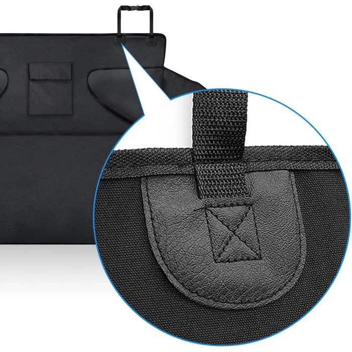 Захист для багажника автомобіля для собак, універсальний, водовідштовхувальний, 185x105x37 см, чорний