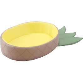 Килимок для тварин Iris Ohyama у формі ананаса, килимок-подушка, кошик, 40x69x12 см, миючий, з неслизьким покриттям, для собак