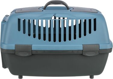 TRIXIE Capri 2 переноска для тварин XS–S, 37×34×55 см, темно-сіра/синя