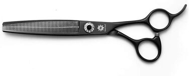 Професійна витончувальна ножиця для грумінгу тварин 6,5 дюймів, нержавіюча сталь, фіолетовий/чорний