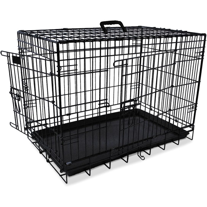 Переносна переносна клітка для собак Nobby 62315, чорна, 124 x 75 x 82 см