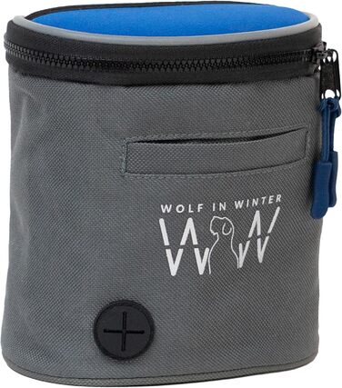 Сумка для ласощів для собак Quickdraw – для тренувань з клікером та відходами – зручна, з відбиваючими елементами (L, блакитний)